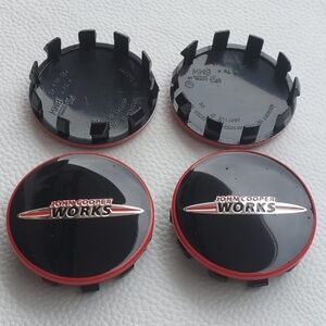 54mm Mini Cooper John Cooper Works Rim Center Caps Set